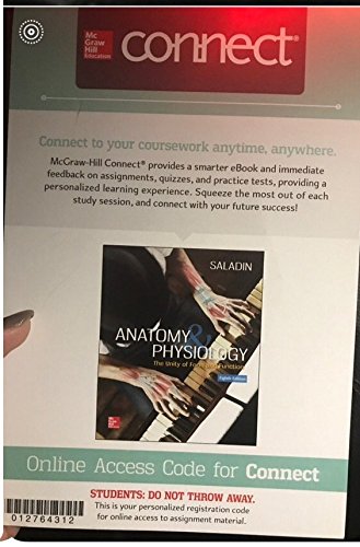Book Cover CONNECT ACCESS CARD FOR ANATOMY AND PHYSIOLOGY