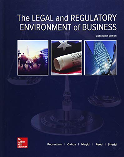 Book Cover The Legal and Regulatory Environment of Business