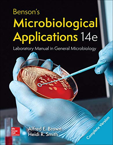 Book Cover Benson's Microbiological Applications Laboratory Manual--Complete Version