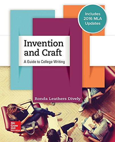 Book Cover Invention & Craft MLA 2016 UPDATE
