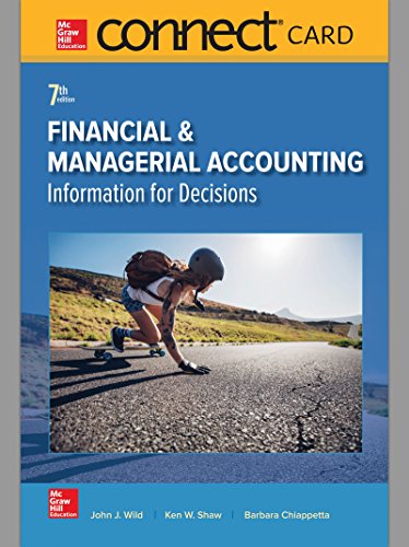 Book Cover Connect Access Card for Financial and Managerial Accounting