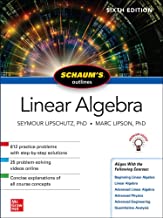 Book Cover Schaum's Outline of Linear Algebra, Sixth Edition (Schaum's Outlines)