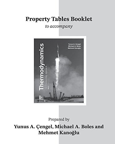Book Cover Property Tables Booklet for Thermodynamics: An Engineering Approach