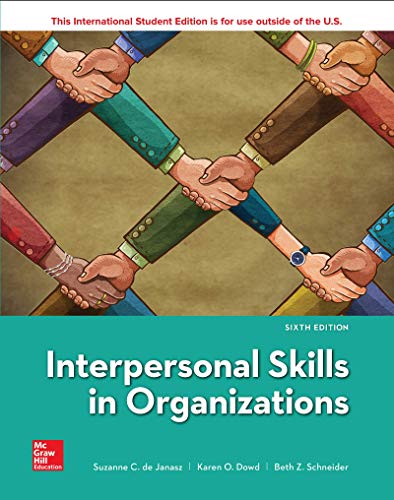 Book Cover Interpersonal Skills in Organizations