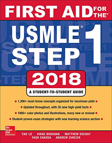 Book Cover First Aid for the USMLE Step 1 2018, 28th Edition