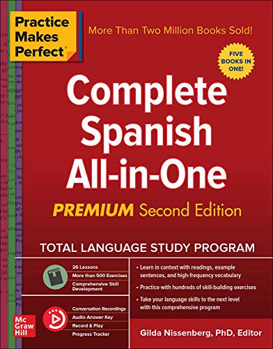 Book Cover Practice Makes Perfect: Complete Spanish All-in-One, Premium Second Edition