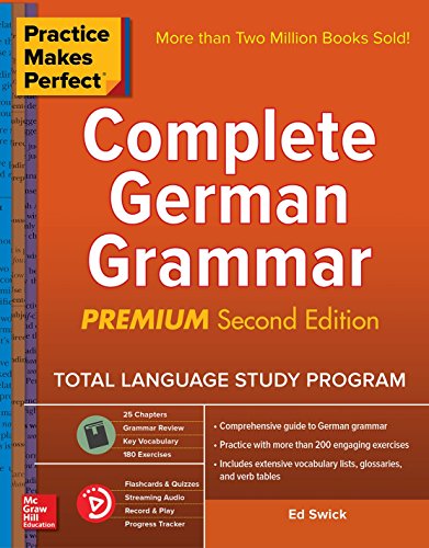 Book Cover Practice Makes Perfect: Complete German Grammar, Premium Second Edition