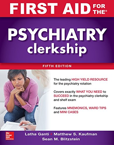 Book Cover First Aid for the Psychiatry Clerkship, Fifth Edition