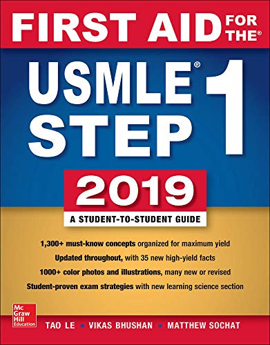 Book Cover First Aid for the USMLE Step 1 2019, Twenty-ninth edition