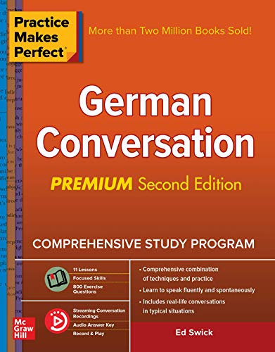 Book Cover Practice Makes Perfect: German Conversation, Premium Second Edition