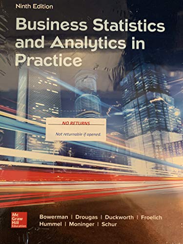 Book Cover Business Statistics and Analytics in Practice
