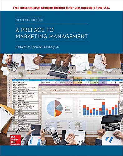 Book Cover A PREFACE TO MARKETING MANAGEMENT