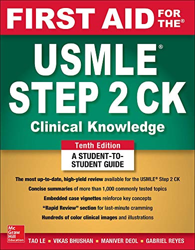 Book Cover First Aid for the USMLE Step 2 CK, Tenth Edition