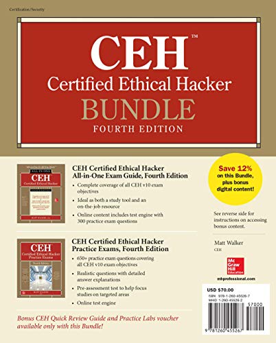 Book Cover CEH Certified Ethical Hacker Bundle, Fourth Edition