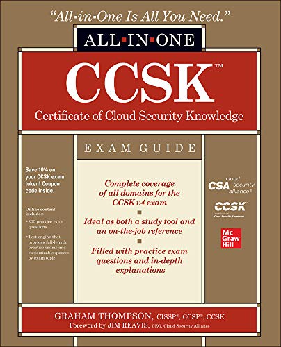 Book Cover CCSK Certificate of Cloud Security Knowledge All-in-One Exam Guide