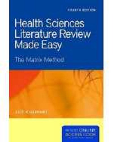 Book Cover Health Sciences Literature Review Made Easy (Garrard, Health Sciences Literature Review Made Easy)