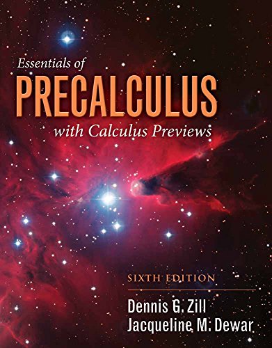 Book Cover Essentials of Precalculus with Calculus Previews (Jones & Bartlett Learning Series in Mathematics)
