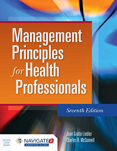 Book Cover Management Principles for Health Professionals