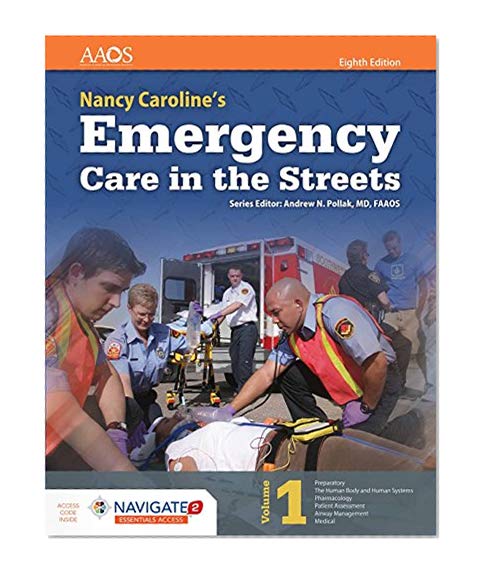 Book Cover CAROLINE EMERGENCY CARE IN STREETS 8E ESSENTIALS contains 2 books - Volume 1 & Volume 2