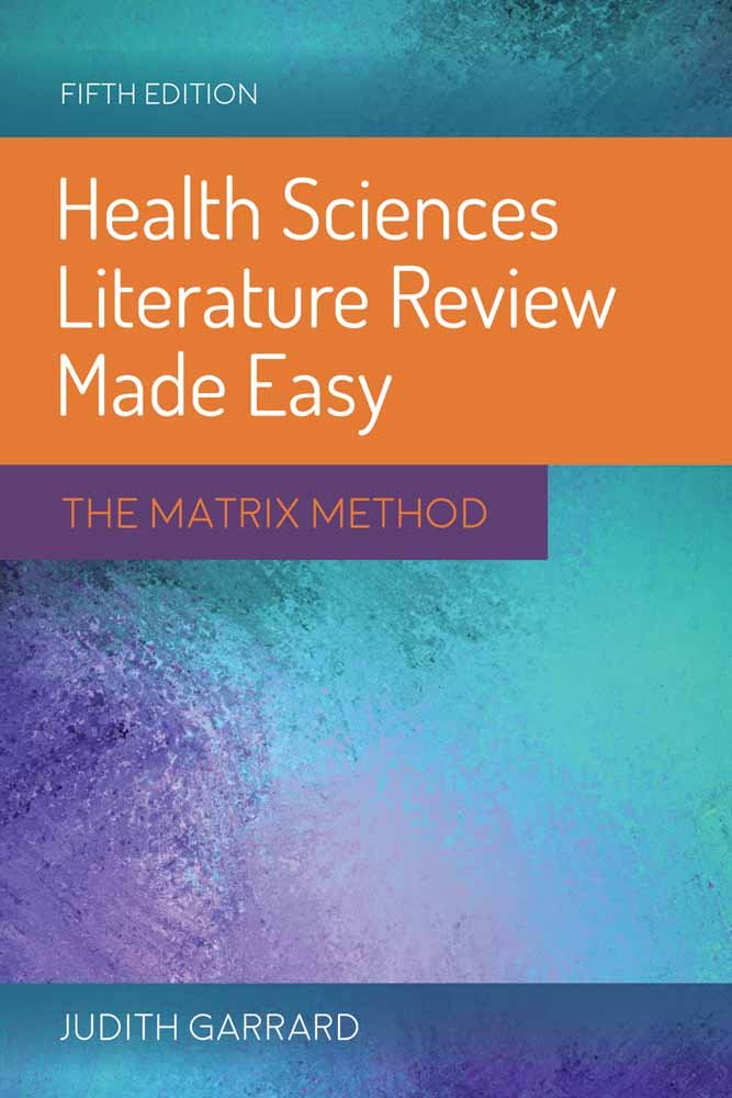 Book Cover Health Sciences Literature Review Made Easy: The Matrix Method