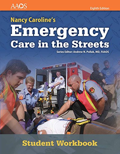 Book Cover Nancy Caroline's Emergency Care in the Streets Student Workbook (with answer key) (Orange)