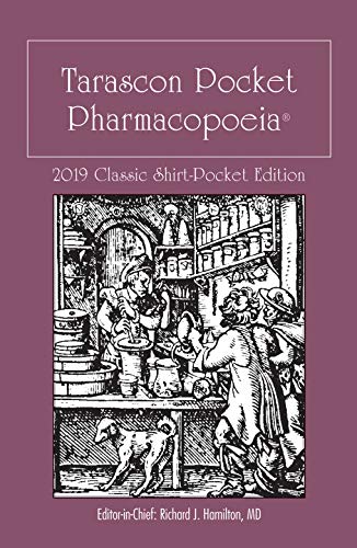 Book Cover Tarascon Pocket Pharmacopoeia 2019 Classic Shirt-Pocket Edition