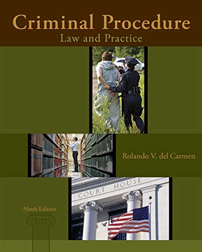 Book Cover Criminal Procedure: Law and Practice