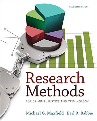 Book Cover Research Methods for Criminal Justice and Criminology