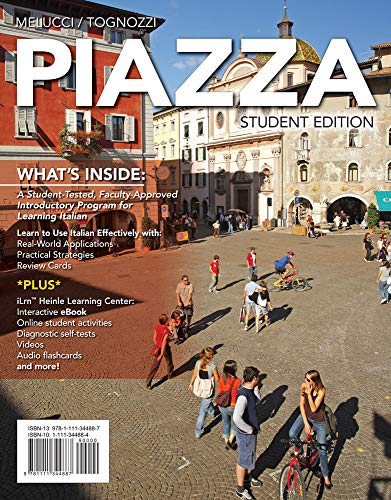 Book Cover Piazza (with iLrn Heinle Learning Center, 4 terms (24 months) Printed Access Card) (World Languages)