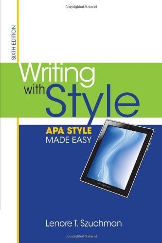 Book Cover Writing with Style: APA Style Made Easy