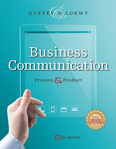 Book Cover Business Communication: Process and Product (with Student Premium Website Printed Access Card)