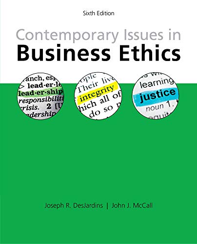 Book Cover Contemporary Issues in Business Ethics