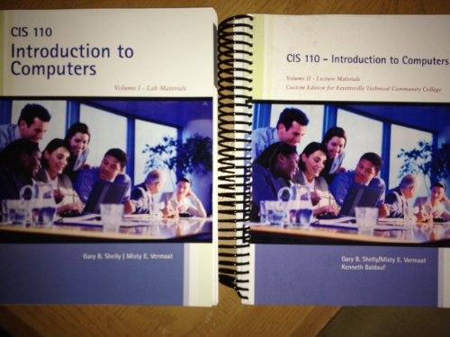 CIS 110 Introduction to Computers, Volume 1&2 (CIS 110 Introduction to Computers)