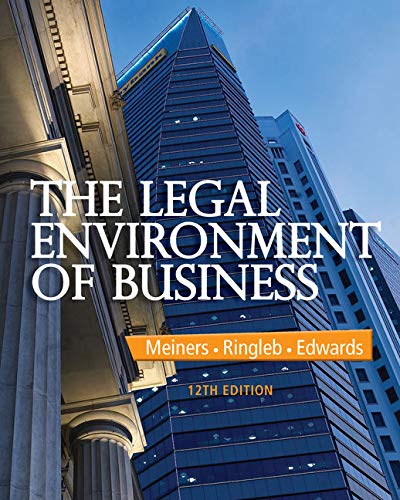 Book Cover The Legal Environment of Business