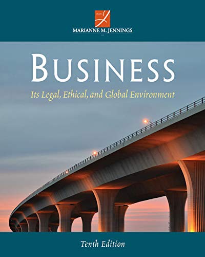 Book Cover Business: Its Legal, Ethical, and Global Environment