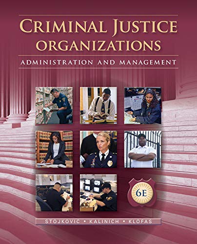 Book Cover Criminal Justice Organizations: Administration and Management