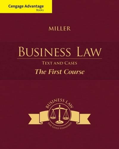 Book Cover Cengage Advantage Books: Business Law: Text and Cases - The First Course