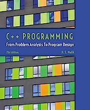 Book Cover C++ Programming: From Problem Analysis to Program Design