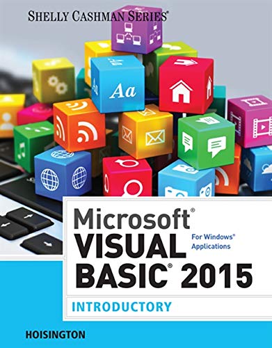 Book Cover Microsoft Visual Basic 2015 for Windows Applications: Introductory (Shelly Cashman Series)