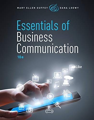 Book Cover Essentials of Business Communication (with Premium Website, 1 term (6 months) Printed Access Card)