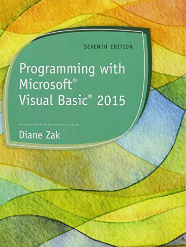Book Cover Programming with MicrosoftVisual Basic 2015
