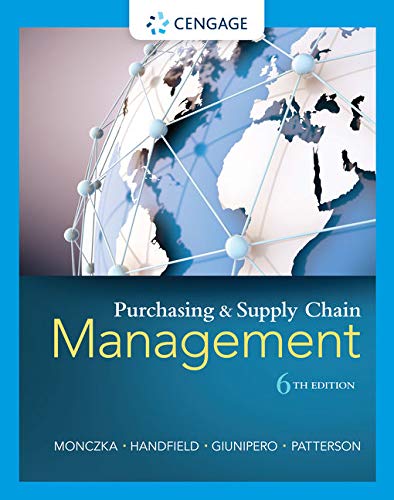 Book Cover Purchasing and Supply Chain Management