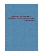 Aspetti Socio-Culturali Della Disfunzione Alimentare (Italian Edition)