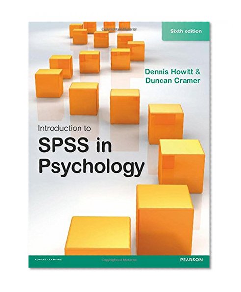 Book Cover Introduction to SPSS in Psychology, 6th edition