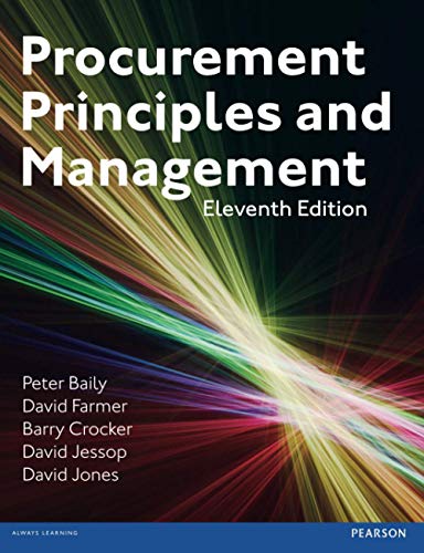 Procurement, Principles & Management (11th Edition)