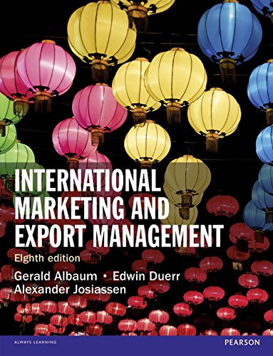 Book Cover International Marketing & Export Management