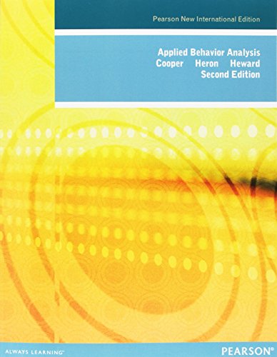 Book Cover Applied Behavior Analysis: Pearson New International Edition