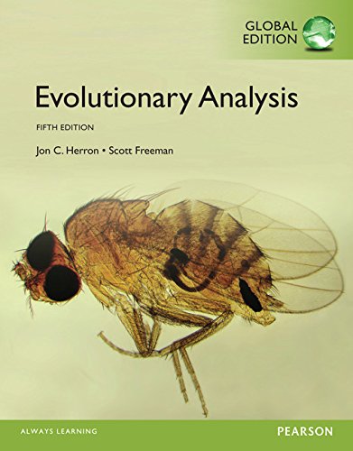 Book Cover Evolutionary Analysis, Global Edition