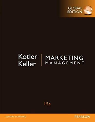 Book Cover Marketing Management, Global Edition