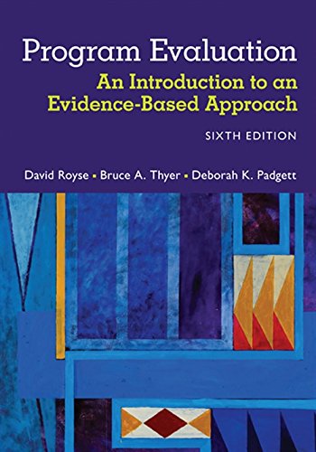 Book Cover Program Evaluation: An Introduction to an Evidence-Based Approach